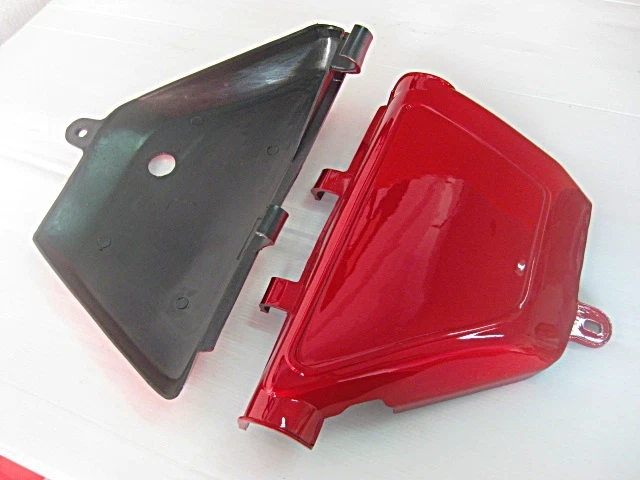 Fit SUZUKI TS100 TS100C SIDE COVER PLASTIC L/R RED SET  [mi4698] Foto 3 de 4