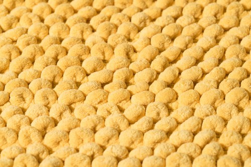 Croydex Soft Cushioned Bathroom Bath Mat, Yellow, Machine Washable - Picture 3 of 3