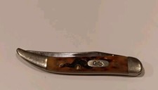 Case XX Tiny Toothpick 610096 SS burnt Amber Bone
