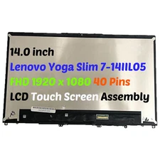 14" for Lenovo Yoga Slim 7-14IIL 5D10S39646 LCD Touch Screen Assembly FHD 40pins