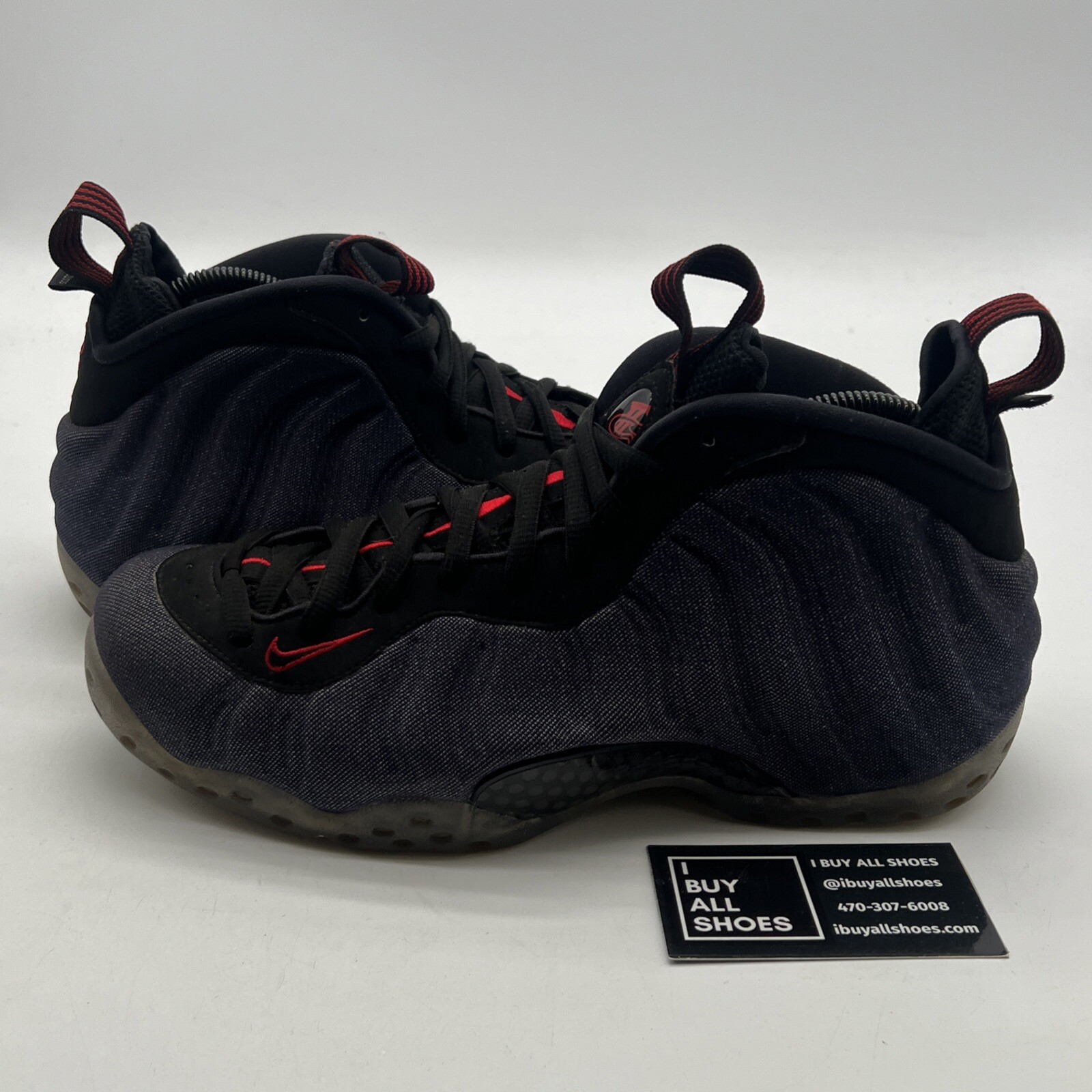 nike air foamposite one denim