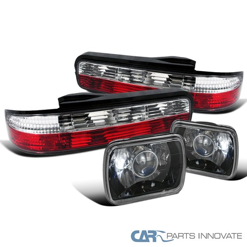 Fits Nissan 94 240sx S13 2dr Coupe Black Projector Headlights Red Tail Lamps Ebay Fits Nissan 94 240sx S13 2dr Coupe Black Projector Headlights Red Tail Lamps Ebay