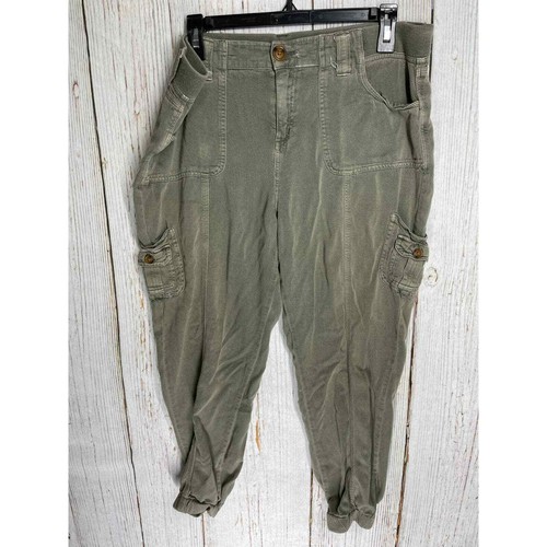 Knox Rose Cuffed Olive Green Cargo 