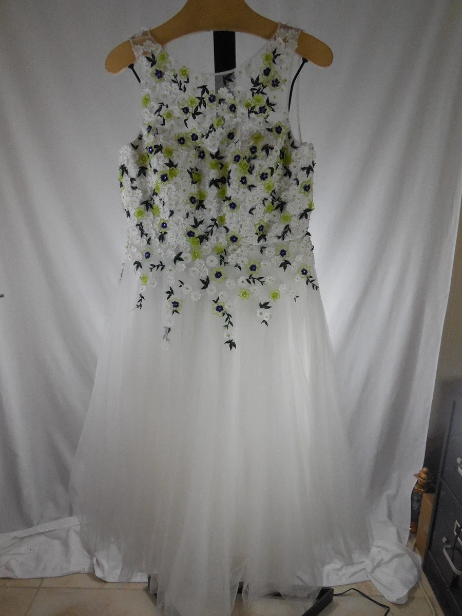 Teri jon white dress cheap