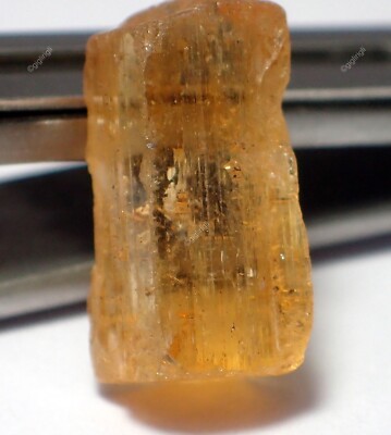 7.60 Cts Sphere Brazilian Imperial Topaz Rough Semiprecious Gemstone 14x6 mm