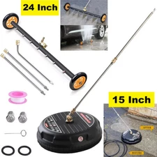 15 Inch Pressure Washer Surface Cleaner 4000PSI Power Washer Attachment for Deck