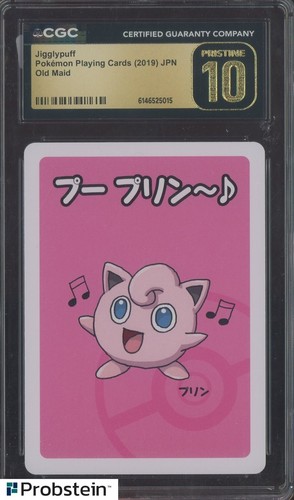 2019 Pokemon Old Maid Japanese Playing Cards Jigglypuff CGC 10 PRISTINE