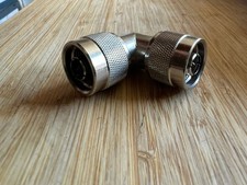 N Type Male to N Male Plug Right Angle RF Connector Coax Adapter