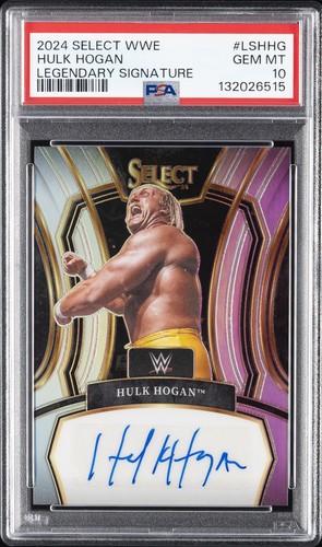 Hulk Hogan #LS-HHG 2024 Panini Select WWE Legendary Signatures card