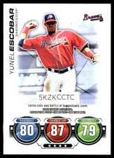 Yunel Escobar 2010 Topps #NNO Atlanta Braves MLB READ FREE SHIPPING AutographDen