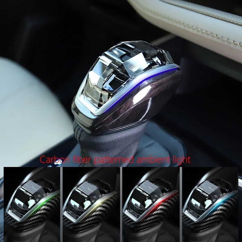 Car Crystal Handle Gear Shift Knob Gear Head with LED For Toyota RAV4 2020-2024 - Image 3 of 4
