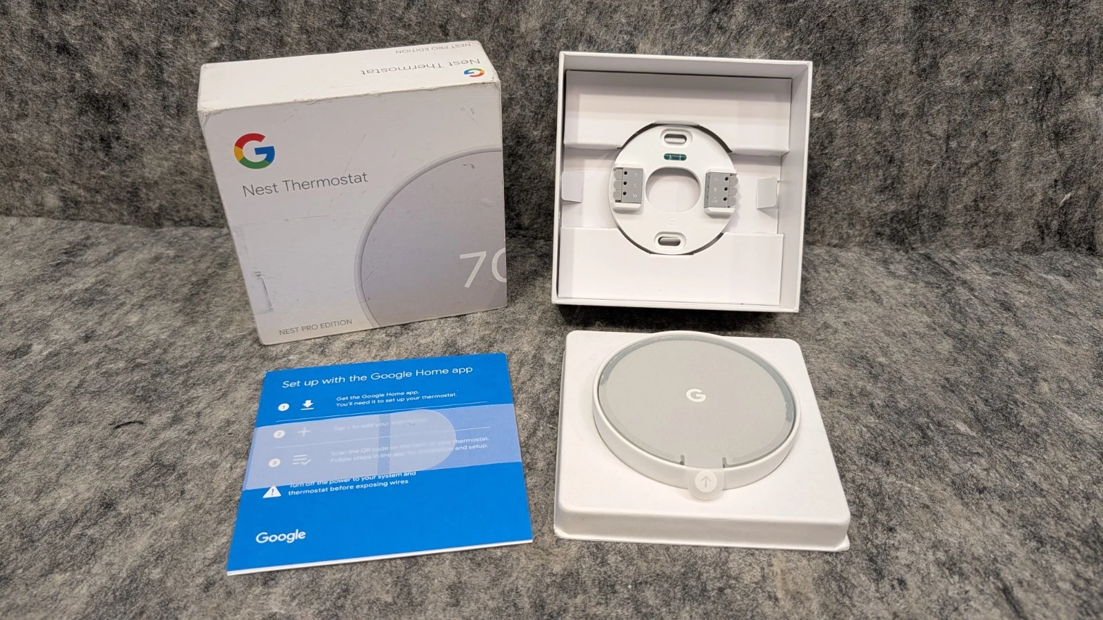 Google Nest Smart Programmable Wi-Fi Thermostat G4CVZ White Smart Home HVAC