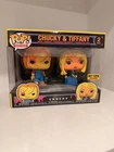Funko Pop! Movies - Chucky And Tiffany - Hot Topic Exclusive Blacklight