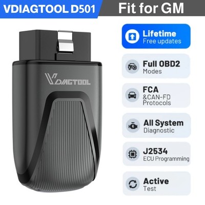 VDIAGTOOL D501 OBD2 Scanner Bluetooth Car Diagnostic Tool Full System Fit For GM