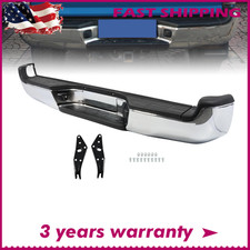 For 2005-2015 Toyota Tacoma Complete Rear Chrome Steel Step Bumper Assembly