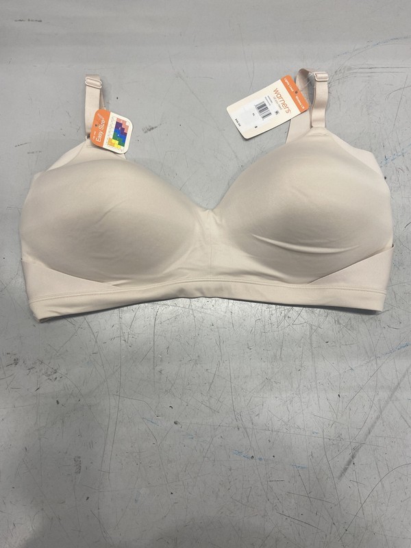 Warners Womens Wire Free T-Shirt Bra XL No Side Effects Beige Lightly Lined