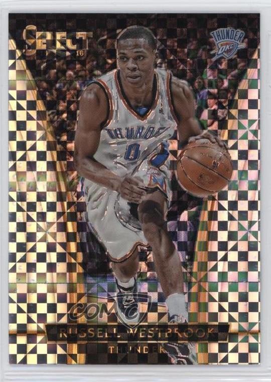 2015-16 Panini Select Courtside Silver Prizm Russell Westbrook #286 2w8