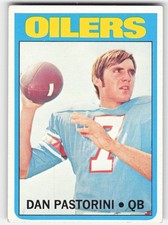 1972 Topps #156 Dan Pastorini Rookie Houston Oilers Excellent 68428
