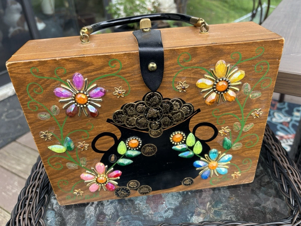 Enid Collins Box Multi-Color Vintage Bags, Handbags & Cases for
