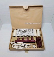 Vintage Clairol Set-a-Way Travel Hairsetter 8 Hot Rollers Curlers KT-8 w/ Case