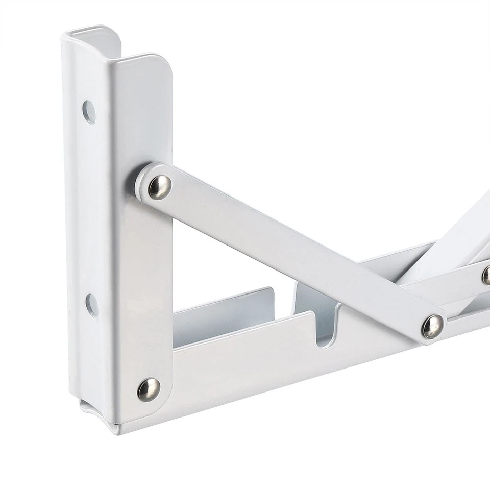 Folding Bracket 8" 200mm Shelf Table Desk Wall Mounted Support Long Release Arm - Bild 4 von 4