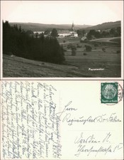 Ansichtskarte Marktleugast Blick auf die Stadt - Marienweiher 1934