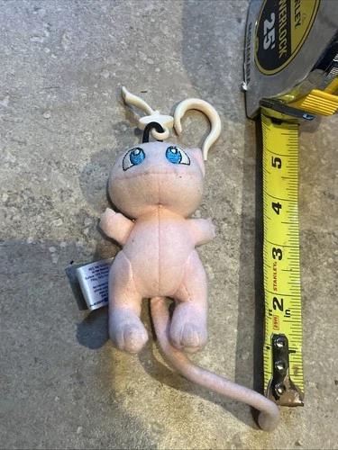 Vintage Pokémon Mew #151 Plush Keychain Toy Gotta Catch Em All Toy Broken Clip