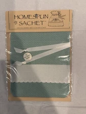 Cross Stitch Homespun Sachet Mint Color NEW with 3 Free Charts Included