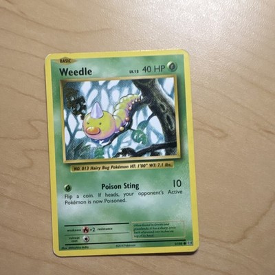Pokémon Weedle XY Evolutions Basic Insect 40 HP 5/108 Common Regular TCG Card