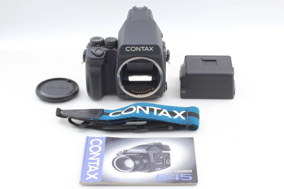 [ESTADO PERFEITO] CONTAX 645 Câmera de Filme Médio Formato Localizador AE MF-1 MFB-1A do JAPÃO - Imagem 2 de 4