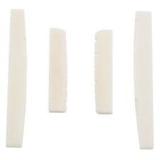 2 Sets mit 4 Stück 6-saitigen Akustikgitarren-Knochensteg und aus echtem Knochen Q2R1