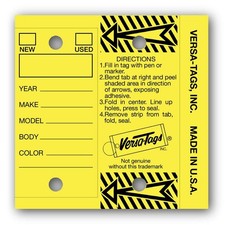 Genuine Versa-Tag  Key Tags Half-Pack  125 Key Tags and Key Rings per Box ...