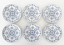 Winterling Vintage Konvolut 6 x Speiseteller Essteller  Indisch Blau Strohblume