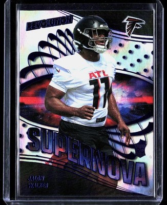 Jalon Walker 2025 Panini Revolution #24 Supernova Infinite /8 Falcons RC Rookie