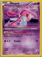 Plasma Blast #37/101 Mesprit Pokemon Holo LP