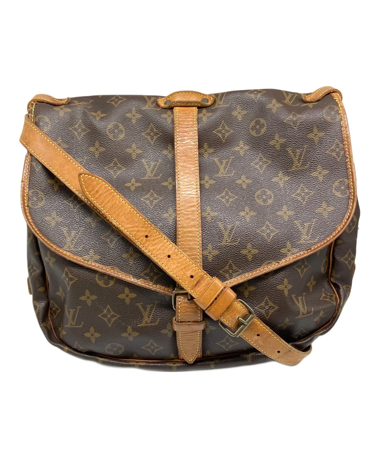 Vuitton — Louis Vuitton Sommier 35 Shoulder Bag 35 M42254 Coated Canvas Brown #TFB6707