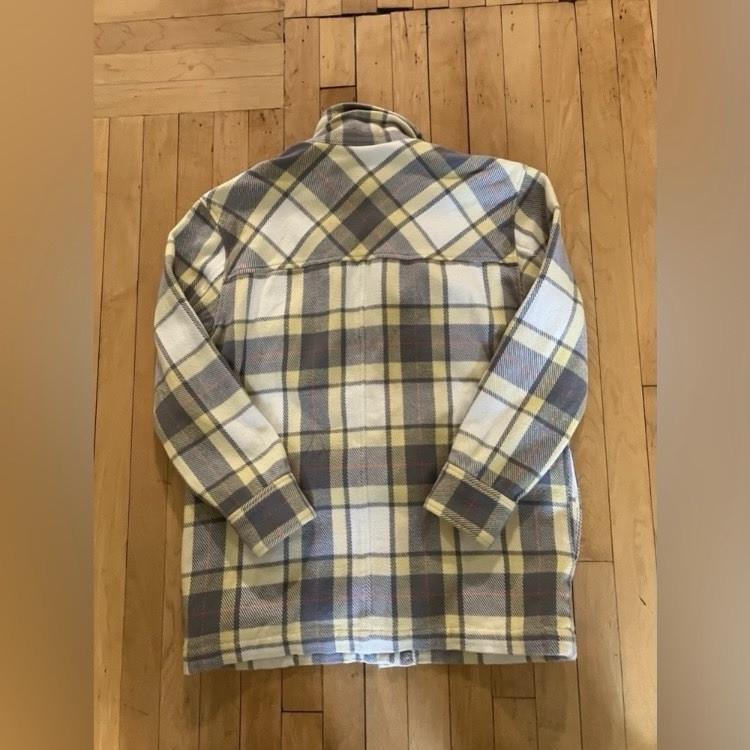 Outerknown Plaid Button Down Jacket Shacket Size … - image 13