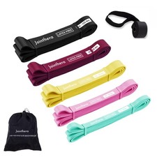 Premium Latex Free Resistance Bands for Working Out - Set of 5 Carrying Bag...