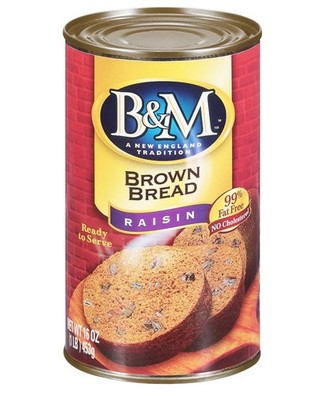 B&M Brown Bread    Raisin, 16 Ounce (Pack of 12)