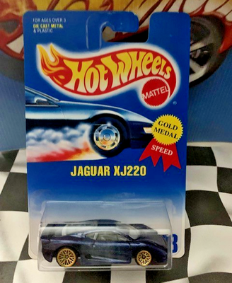 Hot Wheels 1995 Gold Medal Speed #203 1992 Jaguar XJ220 BLUE LW