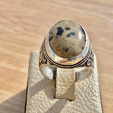 925 Sterling Silver Men  s Ring Natural Yemeni Agate Atef Aqeeq        