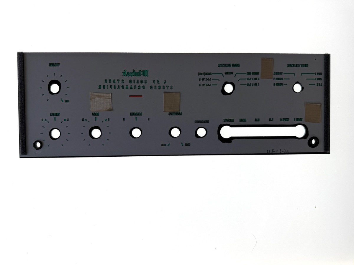MCINTOSH FACEPLATE GLASS | eBay