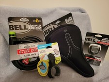 Bell bicycle accesories: Cable Lock, Gel Seat...