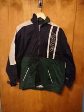 Starter Woven Track Jacket Windbreaker Youth 14/ 16 Black Green Vintage