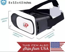   New Virtual Reality VR Headset 3D Glasses for Android IOS Phone Black Game