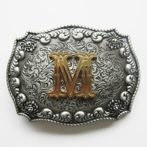 Initial Letter A to Z Western Cowboy Rodeo Belt Buckle USA Seller Free Shipping - Picture 12 of 24