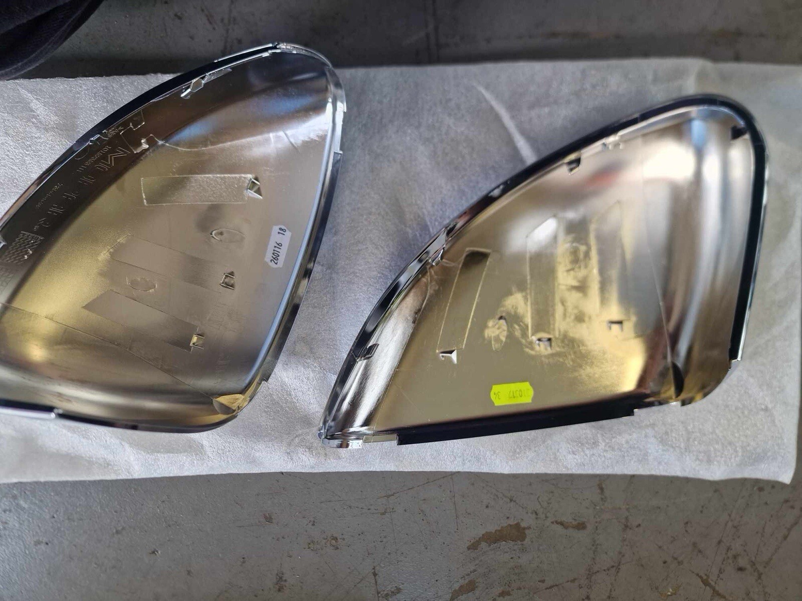 Genuine Fiat TIPO Chrome Mirror Cap Covers Pair 735654638 for sale 