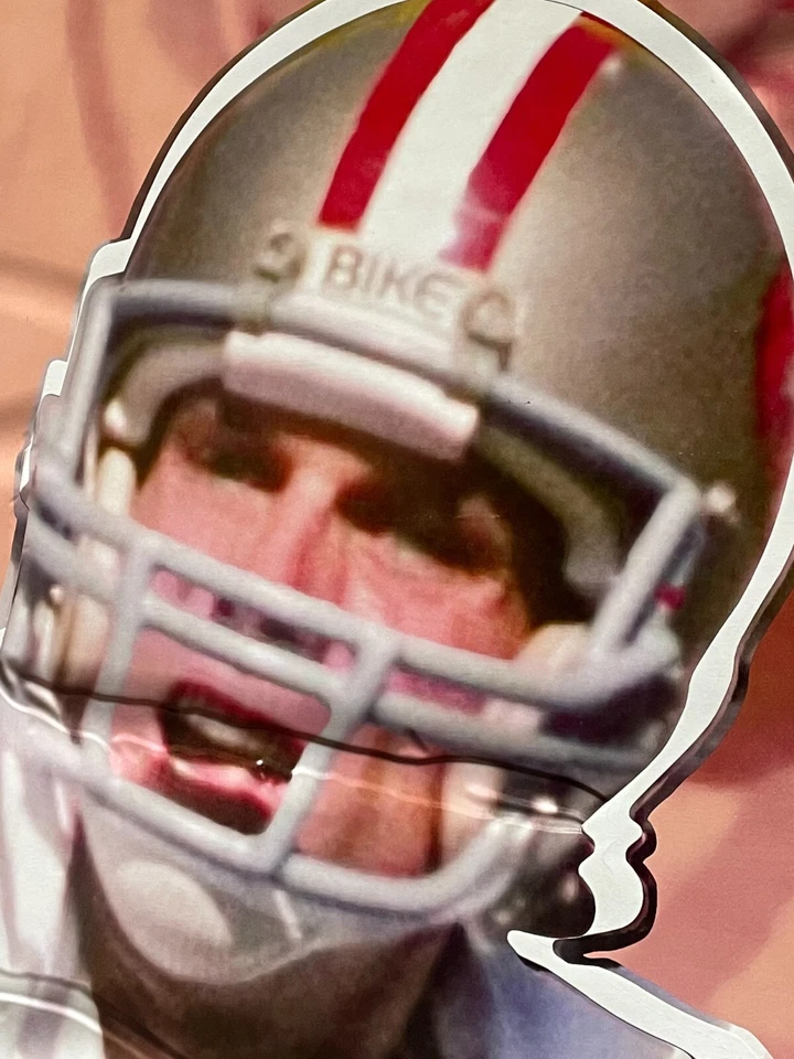 Joe Montana No16 San Francisco 49ers Fathead в коробке - белая футболка No13-10078 РЕДКАЯ - Изображение 2 из 4