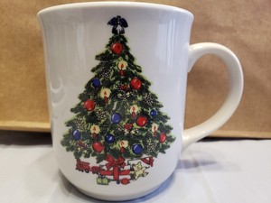 Mount Clemens Pottery Coffee Cup Mug Christmas Tree Decoration