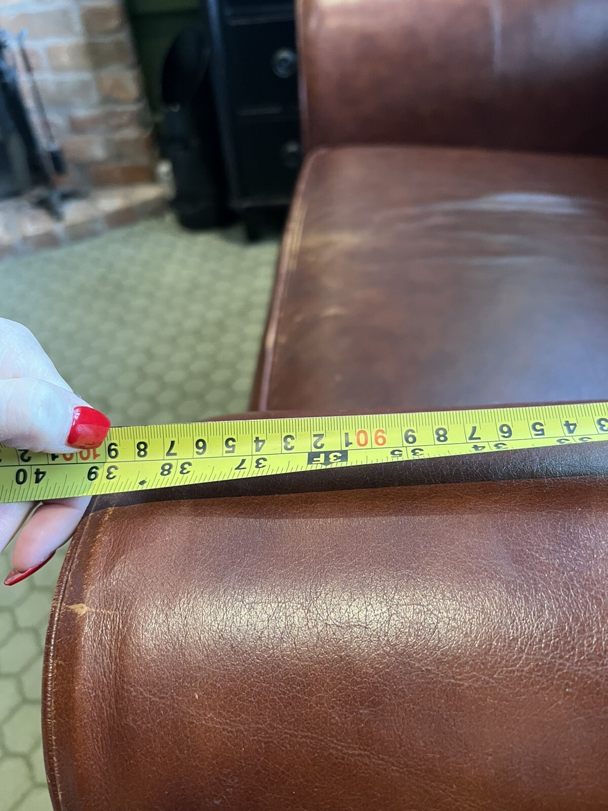 M&S Abbey Leather Love Seat Small Sofa eBay